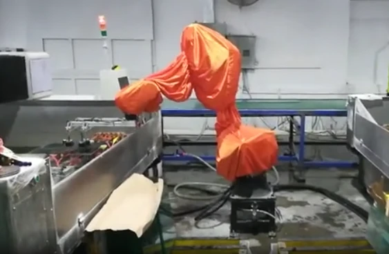 robot with the protective suits robot with the protective suits